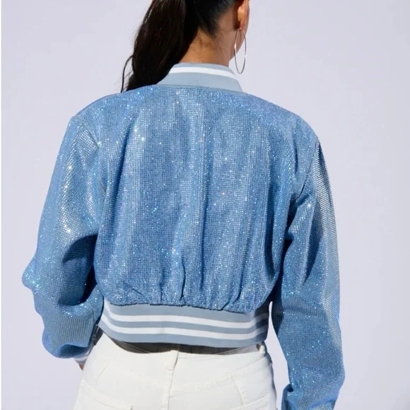💎SOLD💎 
AKIRA Blue Sequin Jacket - Picture 3 of 7